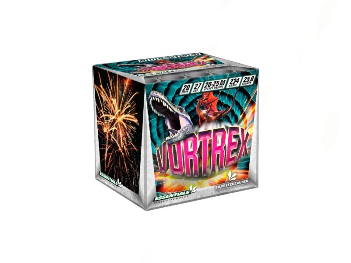 vortrex single ignition barrage cake firework category 2