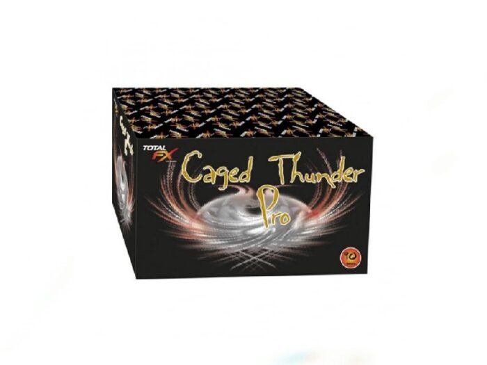 caged thunder pro total fx single ignition loud firework