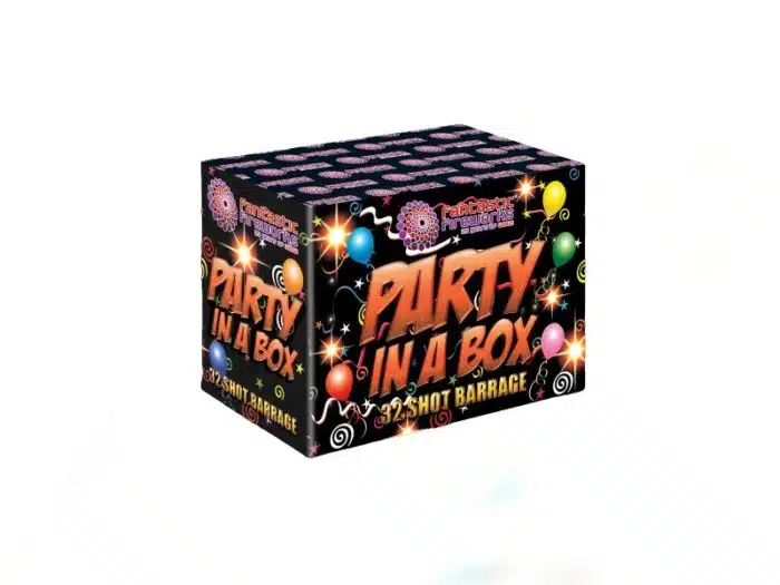 party in a box fantastic fireworks single ignition barrage multishot