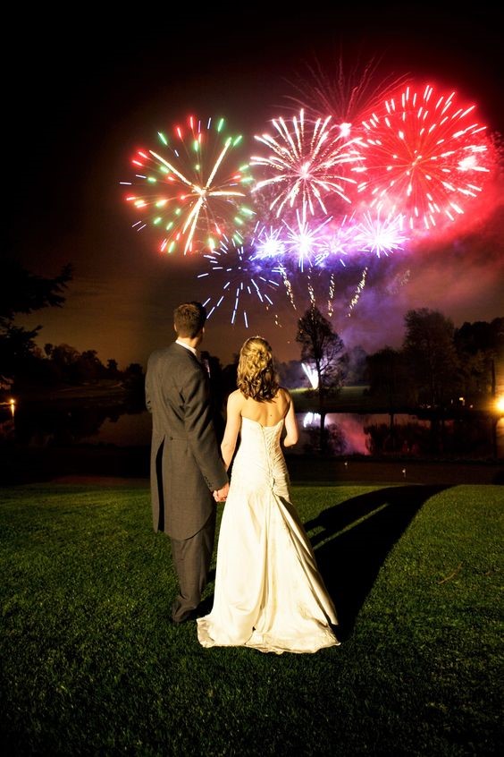 Wedding fireworks